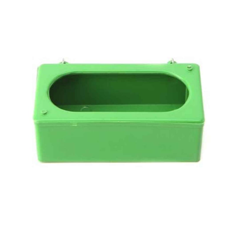 Plastic Green Food Water Bowl Cups Parrot Bird Pigeons Cage Cup Feeder Feeding_